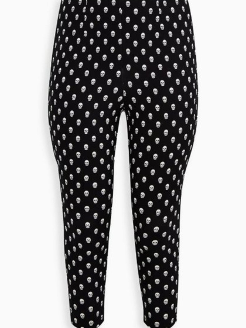 Retro Chic Torrid Audrey Black Skull Print Leggings